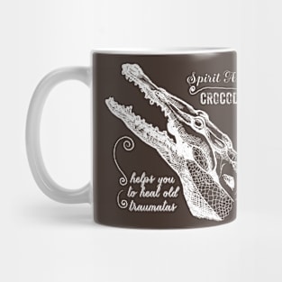 Spirit animal - Crocodile - white Mug